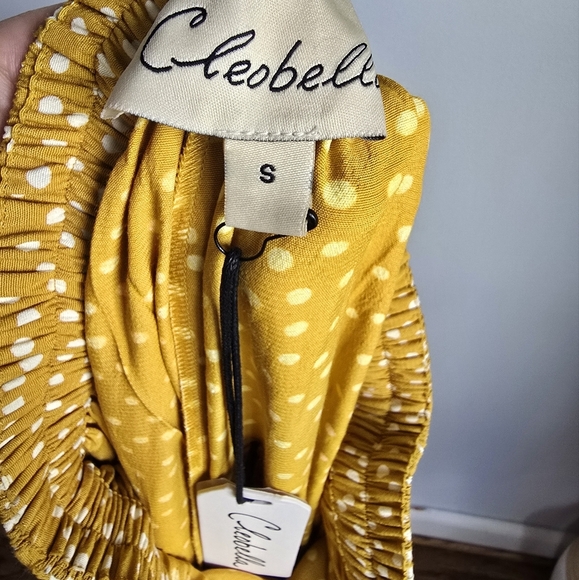 CLEOBELLA, New, Revolve Laura Marigold Tie Waist Wide Leg Pants, Size Small - Picture 8 of 11